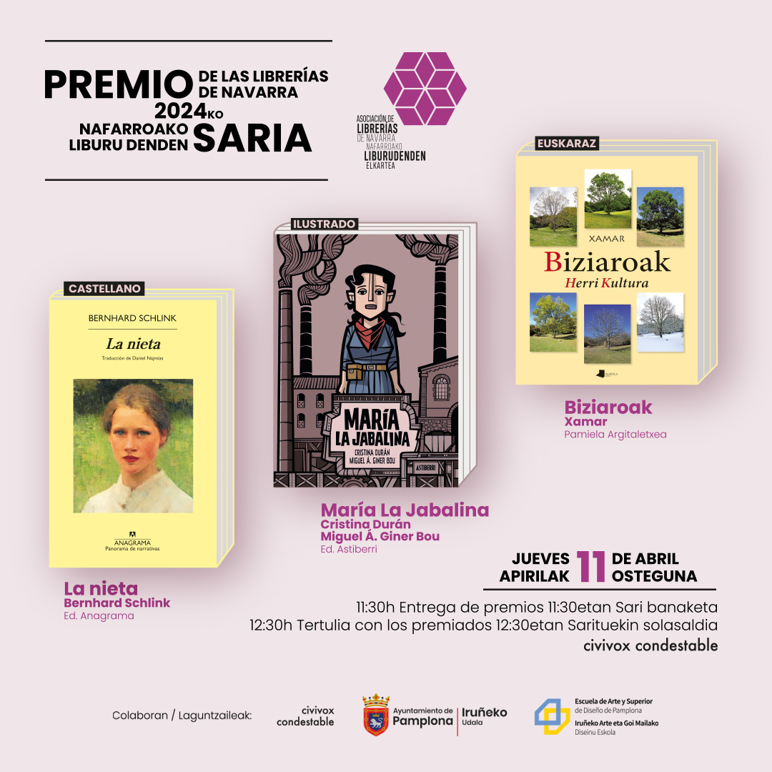 CARTEL Premio de las librerías de Navarra